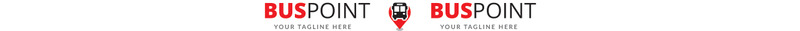 Modelo de logotipo de ponto de ônibus - Features Image 1