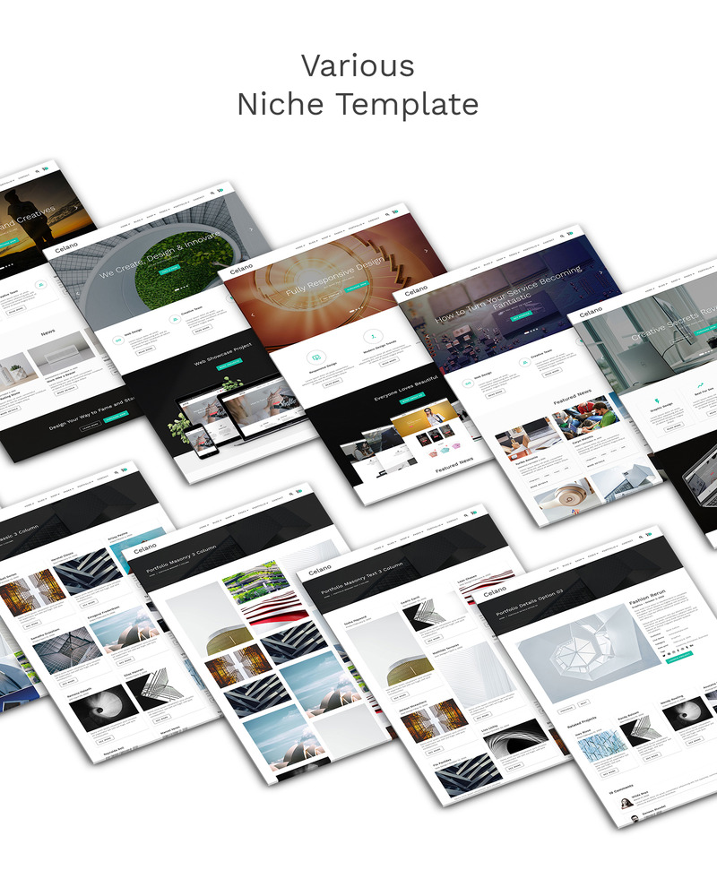 Responsive Celano - Business Multipurpose Clean Bootstrap Web Sitesi #109407 - 5 Görüntü Özellikleri