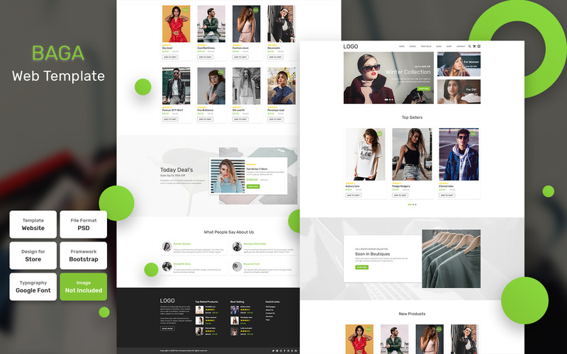 Baga - Store Material PSD Template - Features Image 1
