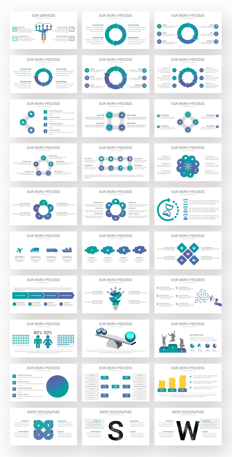 Business Presentation Diagrams PowerPoint template - Features Image 2