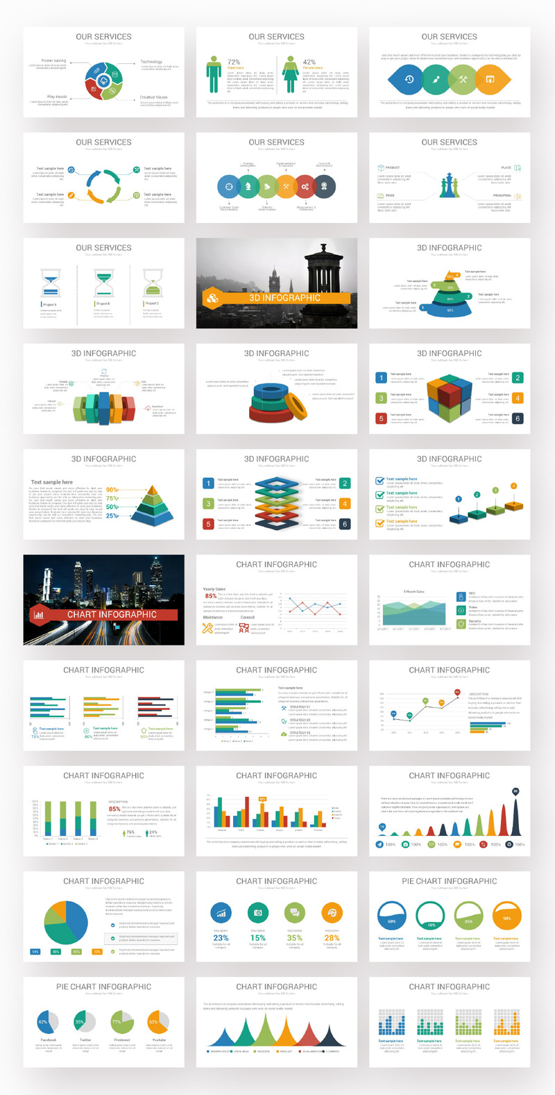 Multifunctionele presentatie PowerPoint-sjabloon - Features Image 2