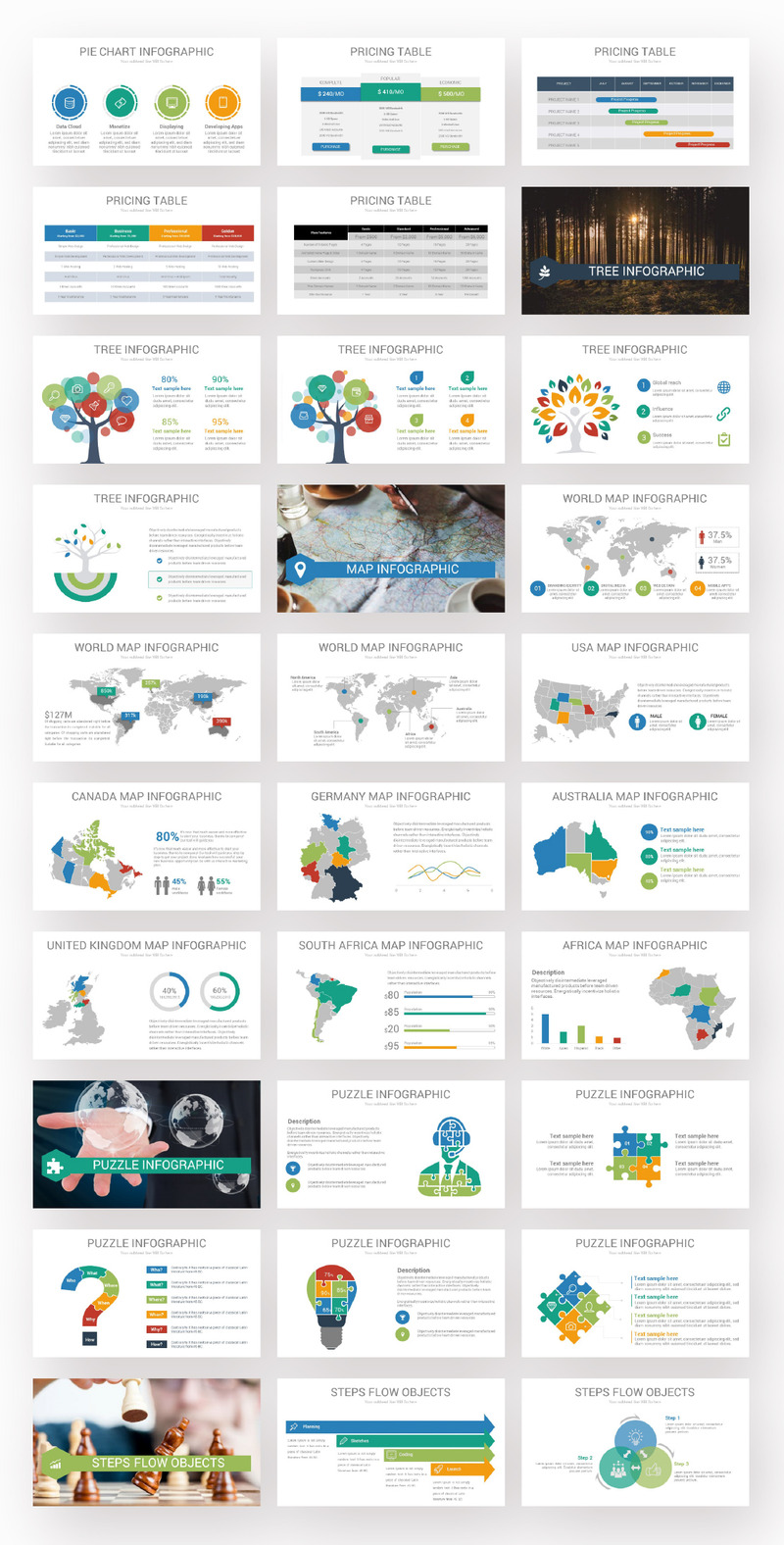 Multifunctionele presentatie PowerPoint-sjabloon - Features Image 3