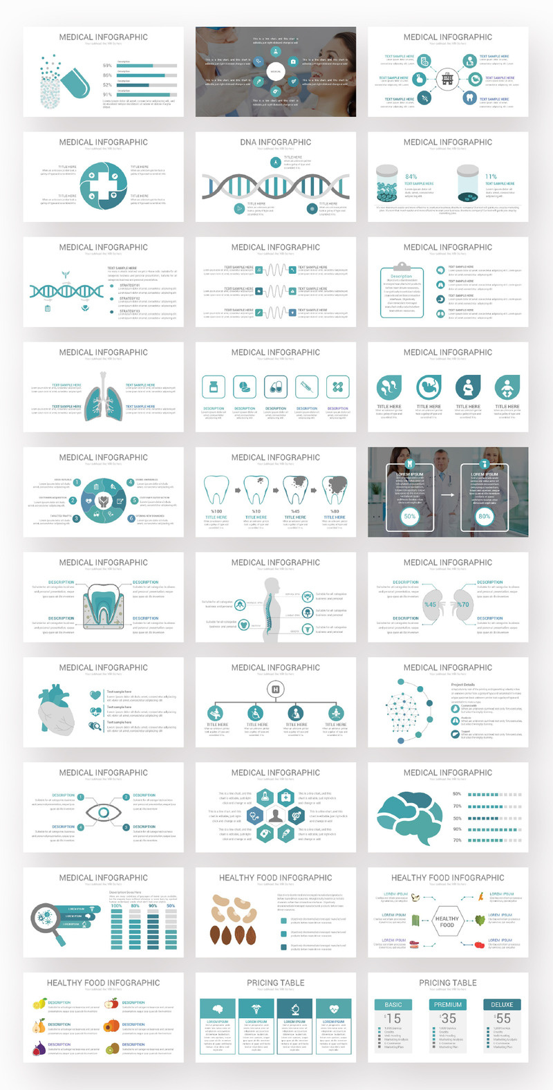 Modello PowerPoint di presentazione medica e sanitaria - Caratteristiche Immagine 2