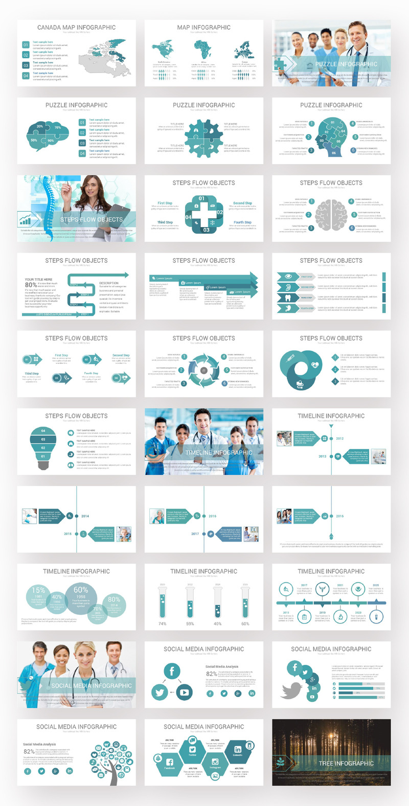 Modello PowerPoint di presentazione medica e sanitaria - Caratteristiche Immagine 4