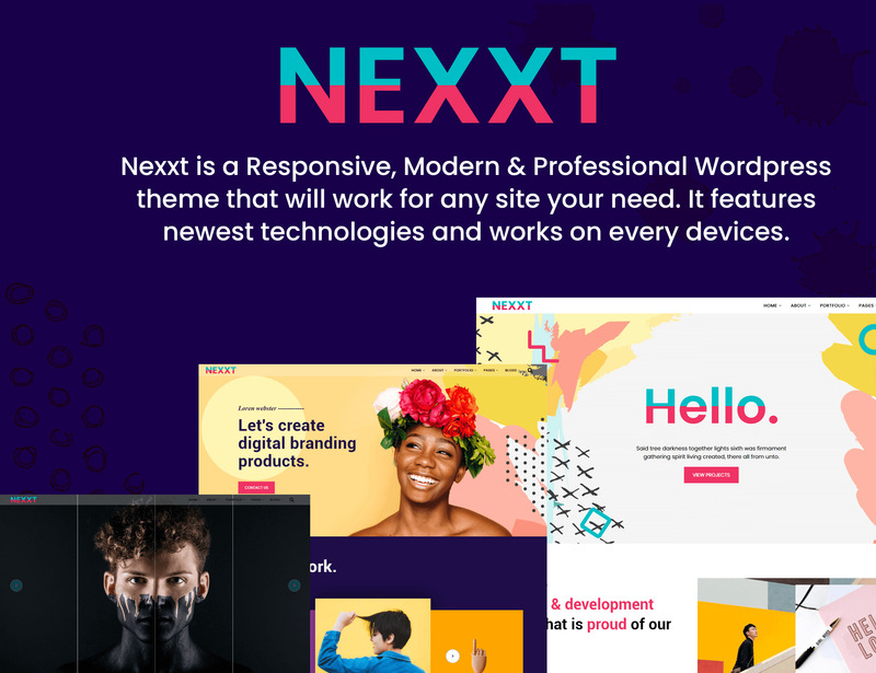 Responsywny motyw WordPress Nexxt - Modern, Colorful & Creative Portfolio #88198 - Obrazek wyróżniający {numer}