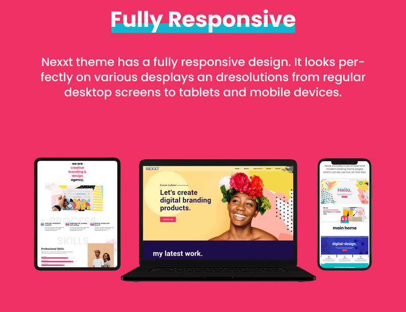 Responsywny motyw WordPress Nexxt - Modern, Colorful & Creative Portfolio #88198 - Obrazek wyróżniający {numer}