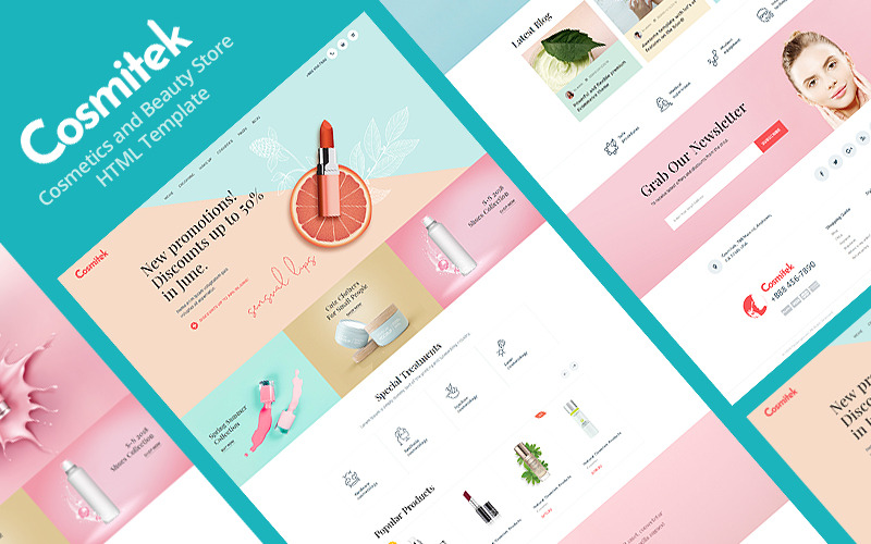 Cosmitek - Plantilla para sitio web de tienda médica y de cosméticos - Imagen de características 1