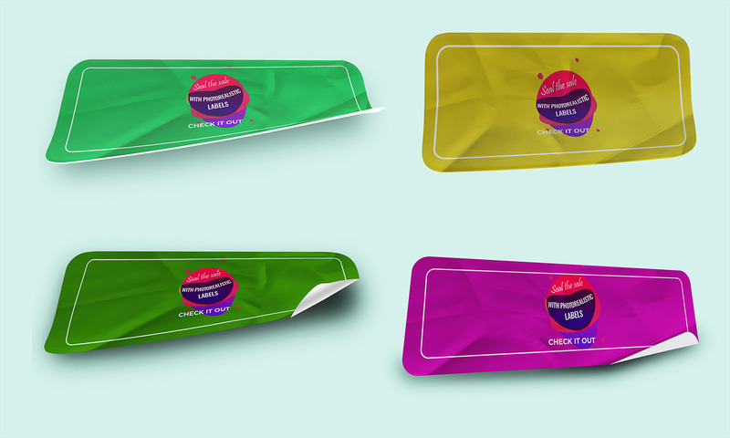 Anteprima articolo: mockup adesivo realistico in formato PSD - Caratteristiche Immagine 1