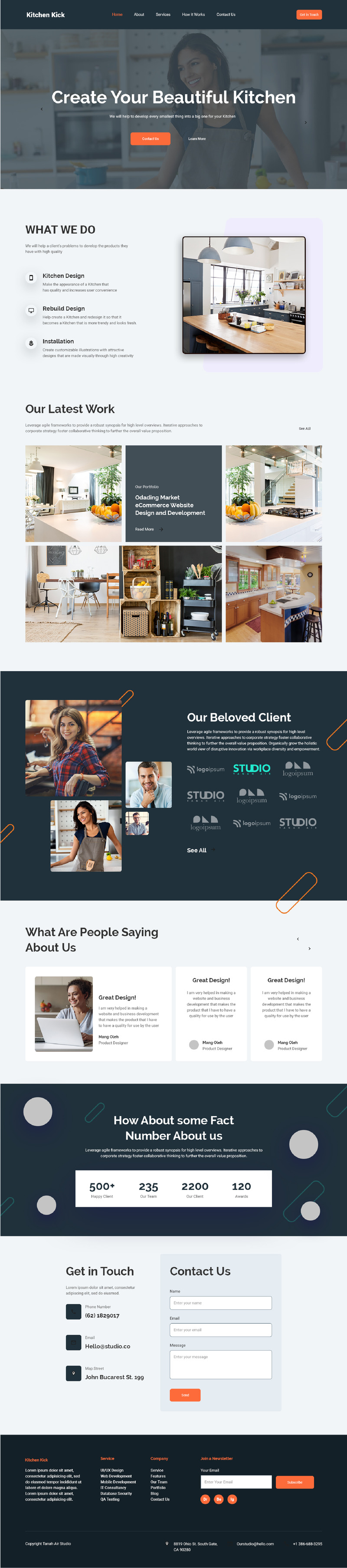 Kitchen Kick - Modern Kitchen UI Template Kit - Features Image 1