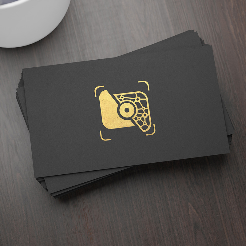 Modello di logo dell'app Food Camera in arancione - Caratteristiche Immagine 2