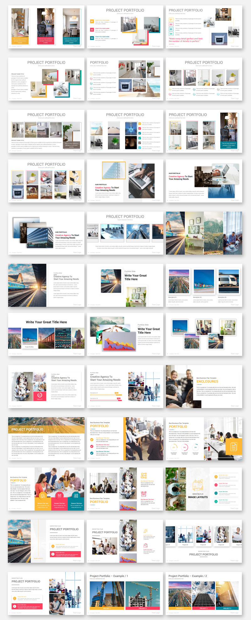 Portfolio PowerPoint Presentation Template - TemplateMonster