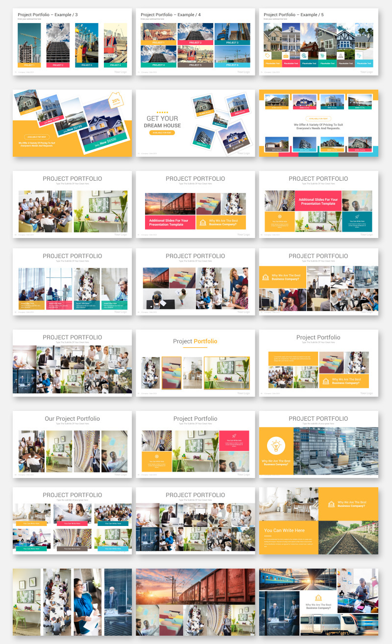 Portfolio PowerPoint Presentation Template - TemplateMonster