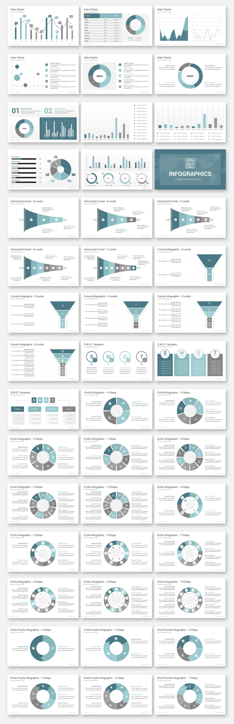 Годовой отчет Шаблон презентации PowerPoint - Features Image 4