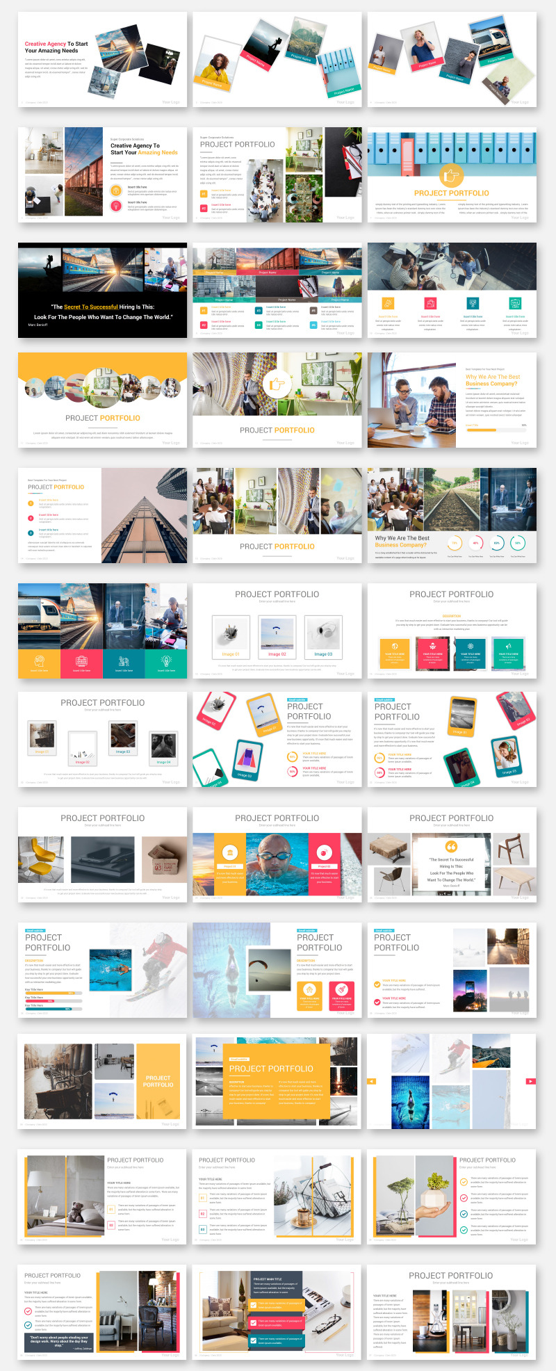 Portfolio PowerPoint Presentation Template - TemplateMonster