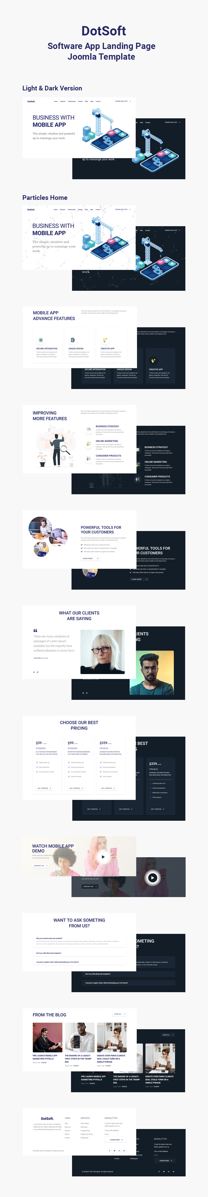 DotSoft - Software App Landing Page Joomla Template - Features Image 1