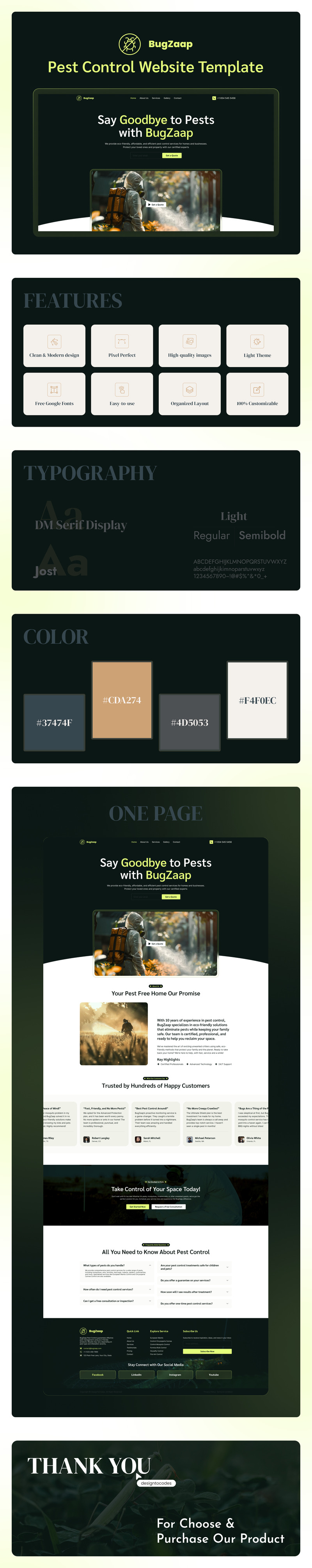 Bugzaap - Шаблон Elementor служби боротьби зі шкідниками - Features Image 1