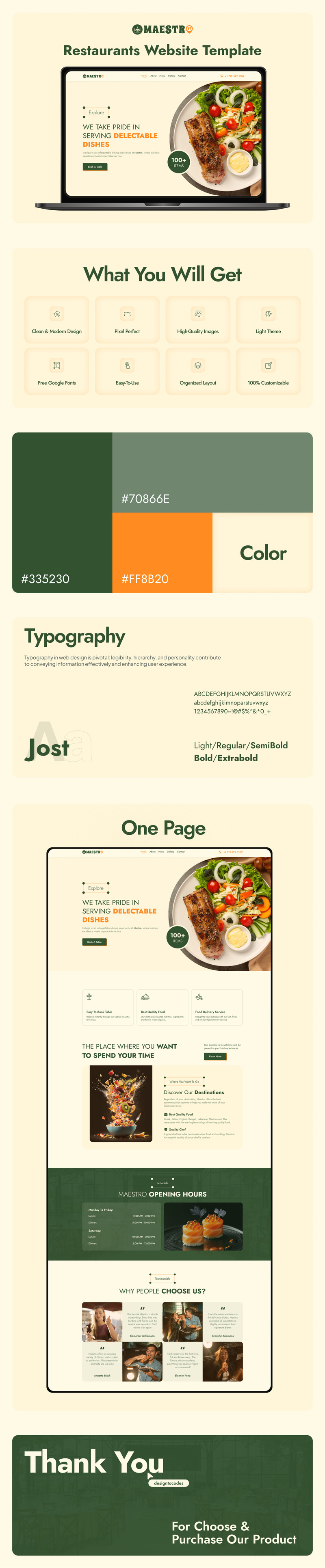 Maestro – Premium Multipage Restaurant Elementor Template - Features Image 1