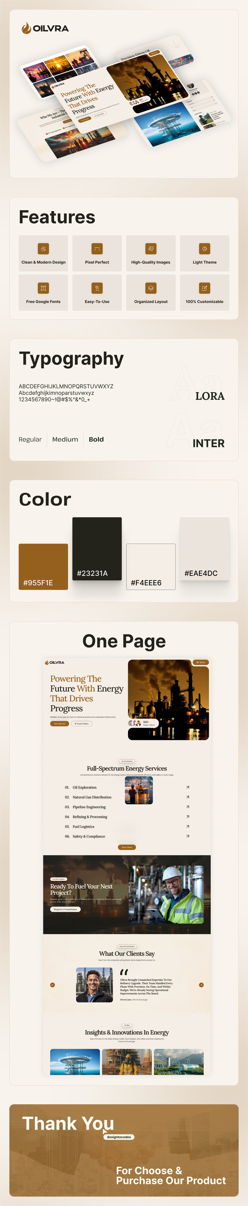 Oilvra – A legjobb olaj- és gázipari Next.js sablon - Features Image 1