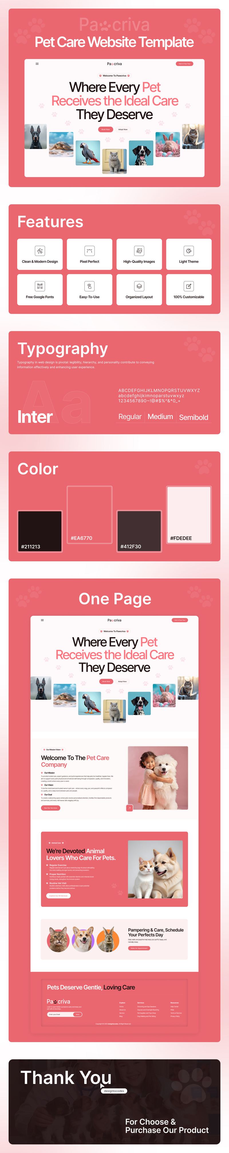 Pawcriva – Evcil Hayvan Bakımı Next.js Web Sitesi Şablonu - Features Image 1