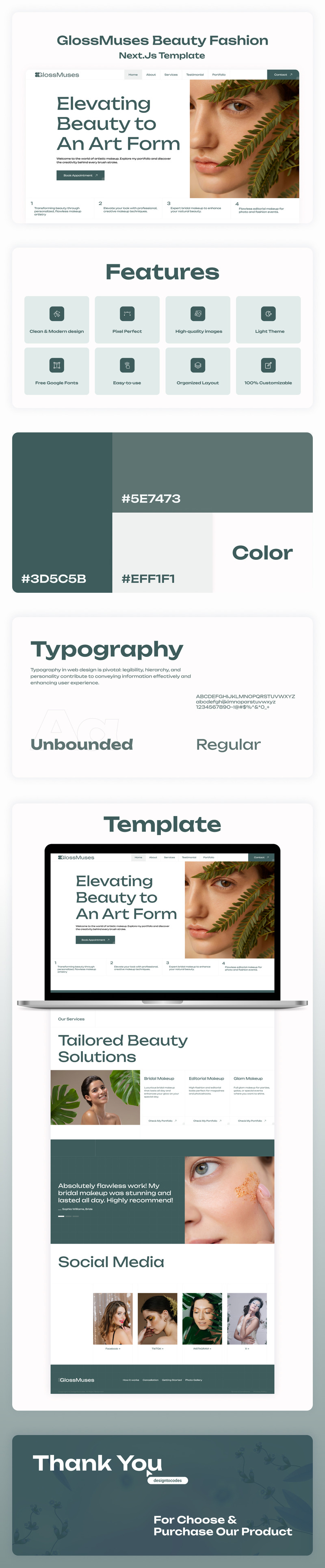 GlossMuses - Beauty Fashion Elementor Template - Features Image 1