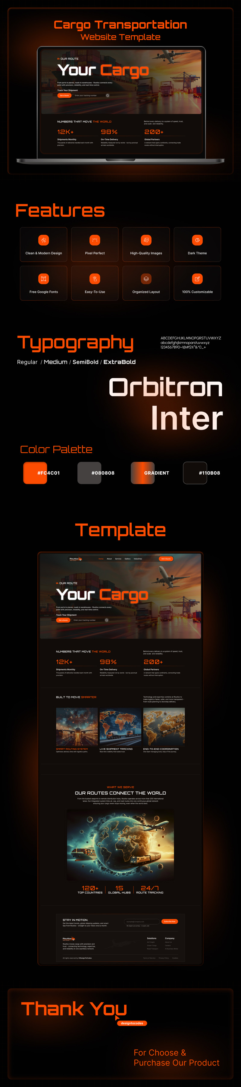 Routlox – Cargo Transportation Elementor Template - Features Image 1
