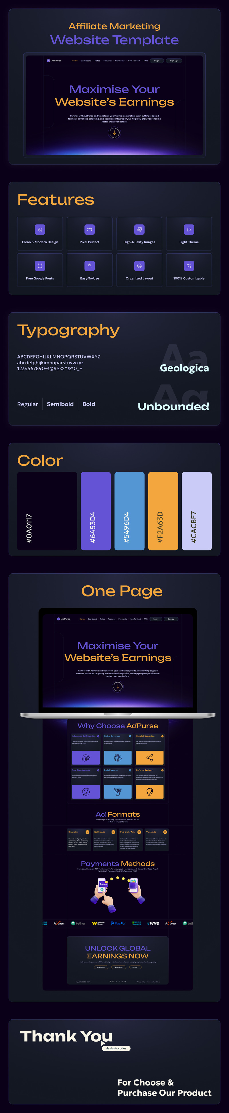 AdPurse - OnePage Website Para Kazanma Elementor Şablonu - Features Image 1