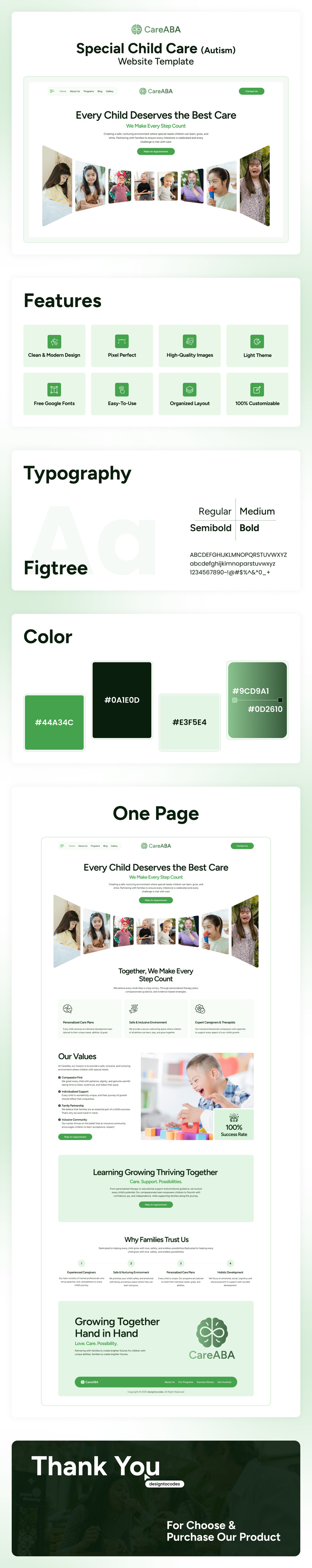 CareABA - Speciale kinderopvang Multipage Next.js-sjabloon - Features Image 1