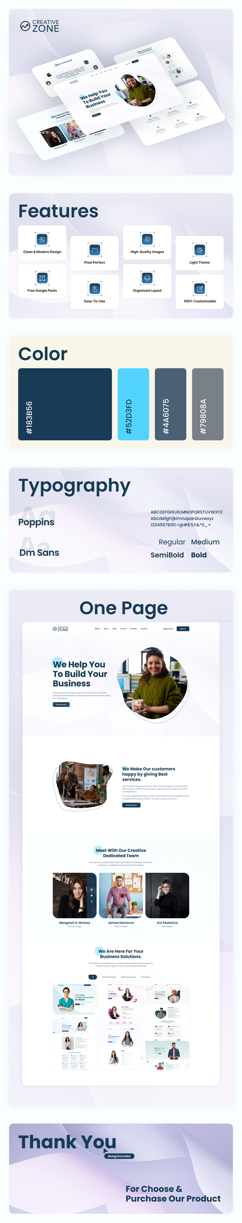 CreativeZone - Creative Agency Elementor Template - Features Image 1