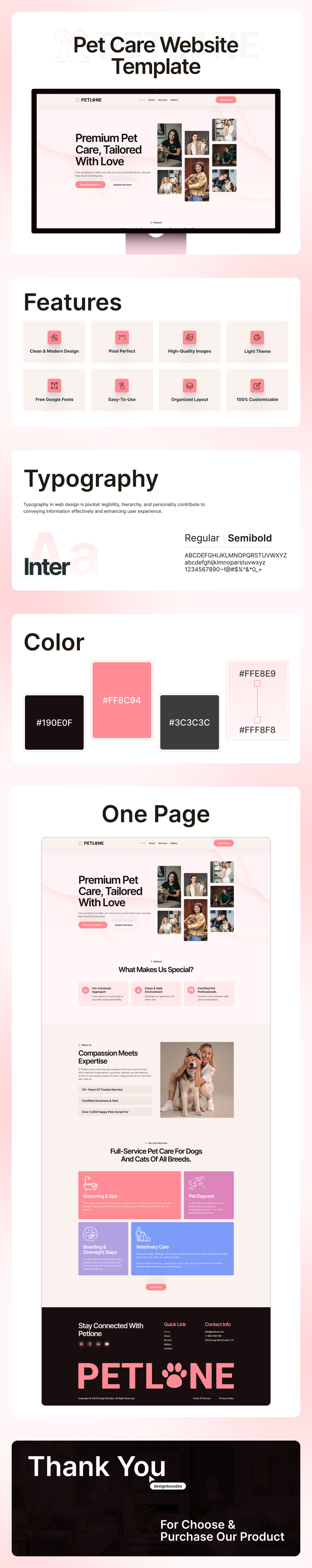 Petlone – Premium Elementor-sjabloon voor dierenverzorging - Features Image 1