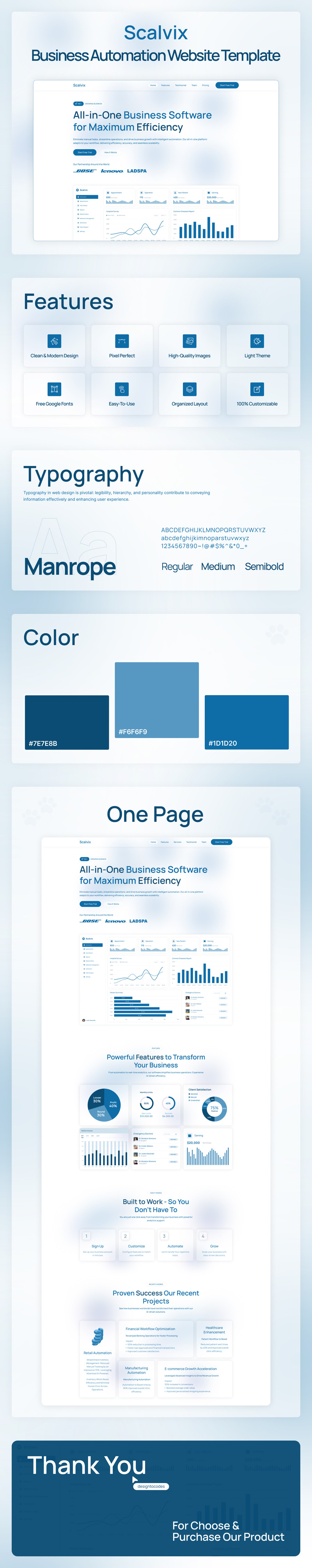 Scalvix - İş Otomasyonu Elementor Şablonu - Features Image 1