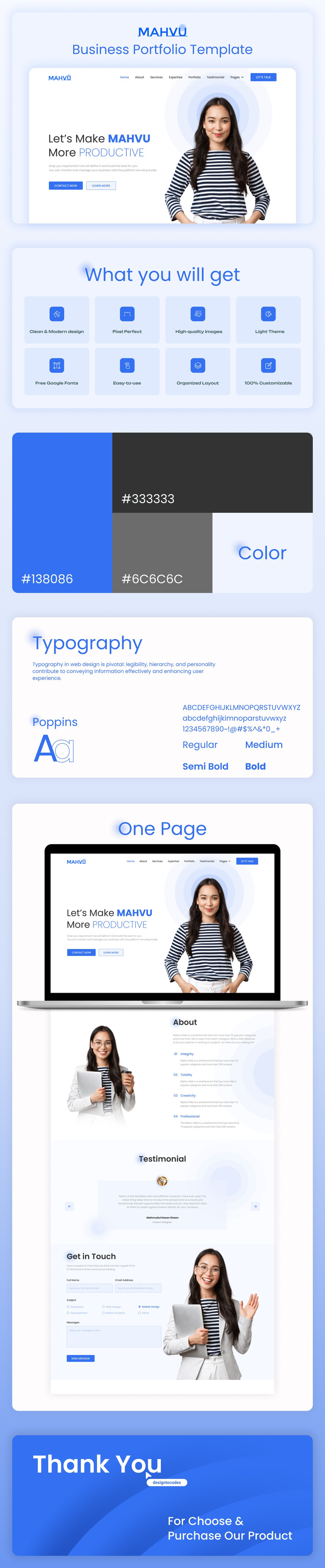 Mahvu - Next.Js Business Portfolio Template - Features Image 1