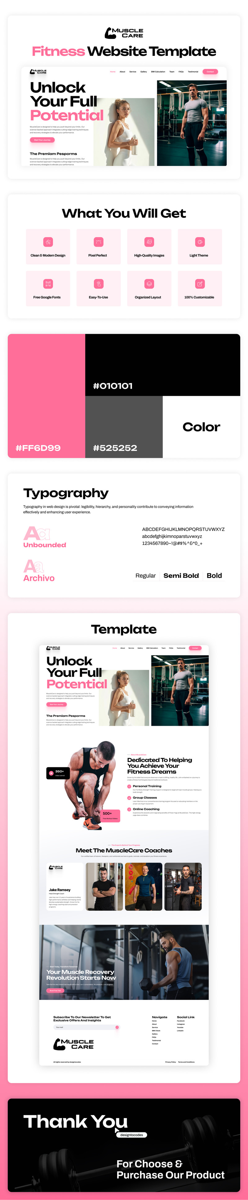 Musclecare – Fitness ve Spor Salonu Tek Sayfalık Elementor Şablonu - Features Image 1