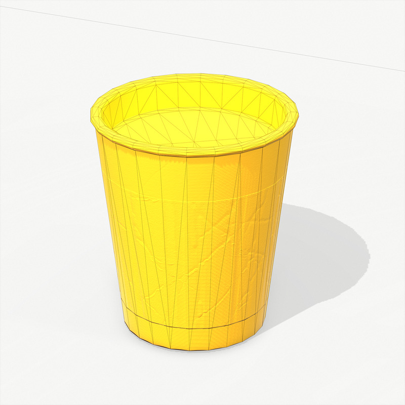 Tazza da caffè in carta Low Poly PBR Modello 3d - Caratteristiche Immagine 8
