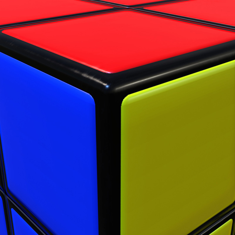 Rubik's Cube Low Poly 3d Model - Features Image 5