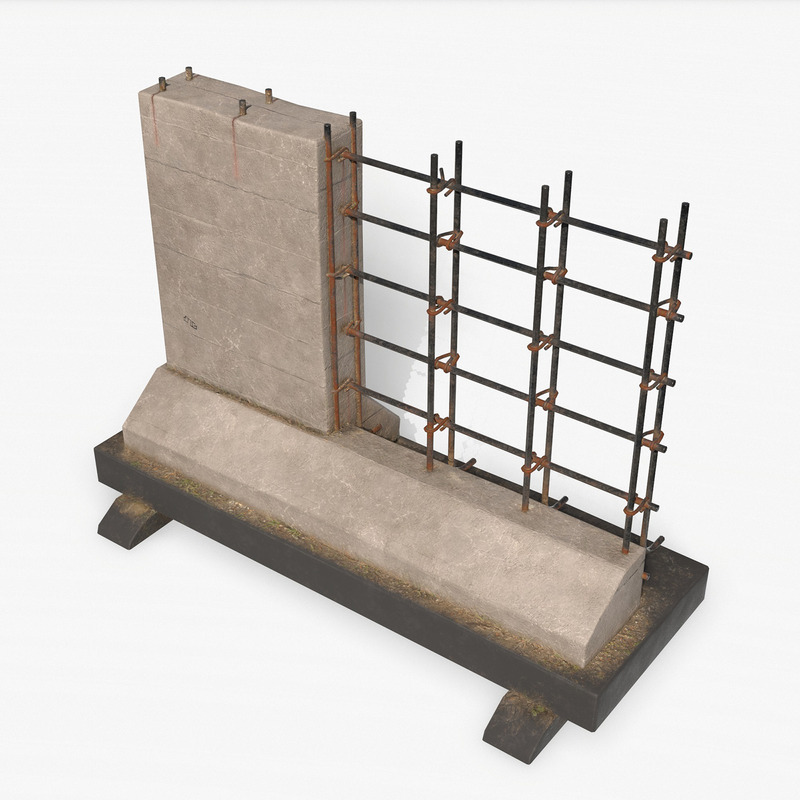 Уличный барьер PBR Low Poly 3d Модель - Features Image 14