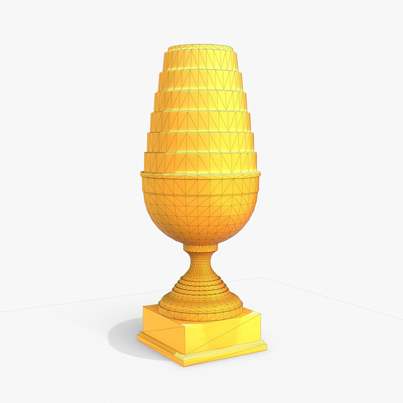 ESL Trophy PBR Low Poly Model 3d - Obraz funkcji 1