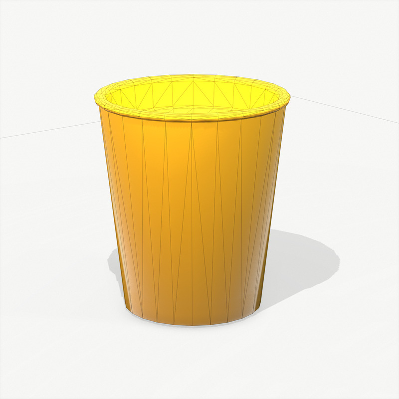 Tazza da caffè in carta Low Poly PBR Modello 3d - Caratteristiche Immagine 2