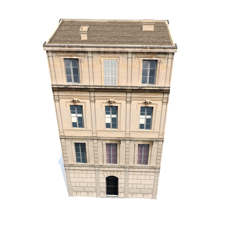 Apartment House 198 Low Poly Modello 3d - Caratteristiche Immagine 1