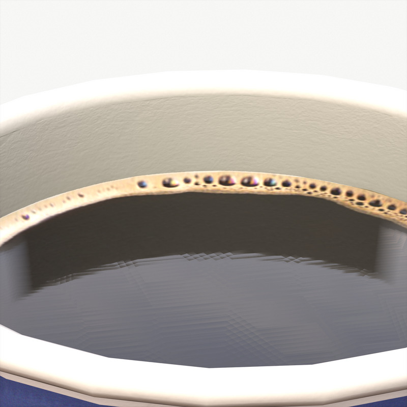 Tazza da caffè in carta Low Poly PBR Modello 3d - Caratteristiche Immagine 7