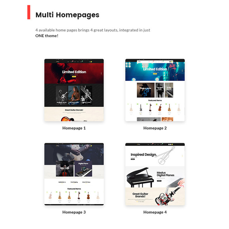 Tune - Akustiska instrument Shopify-tema - Features Image 1
