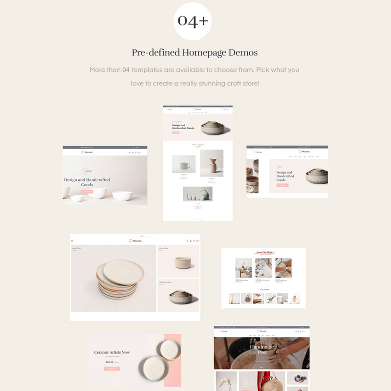 Creamic - ručně vytvořený obchod Shopify Theme - Features Image 1