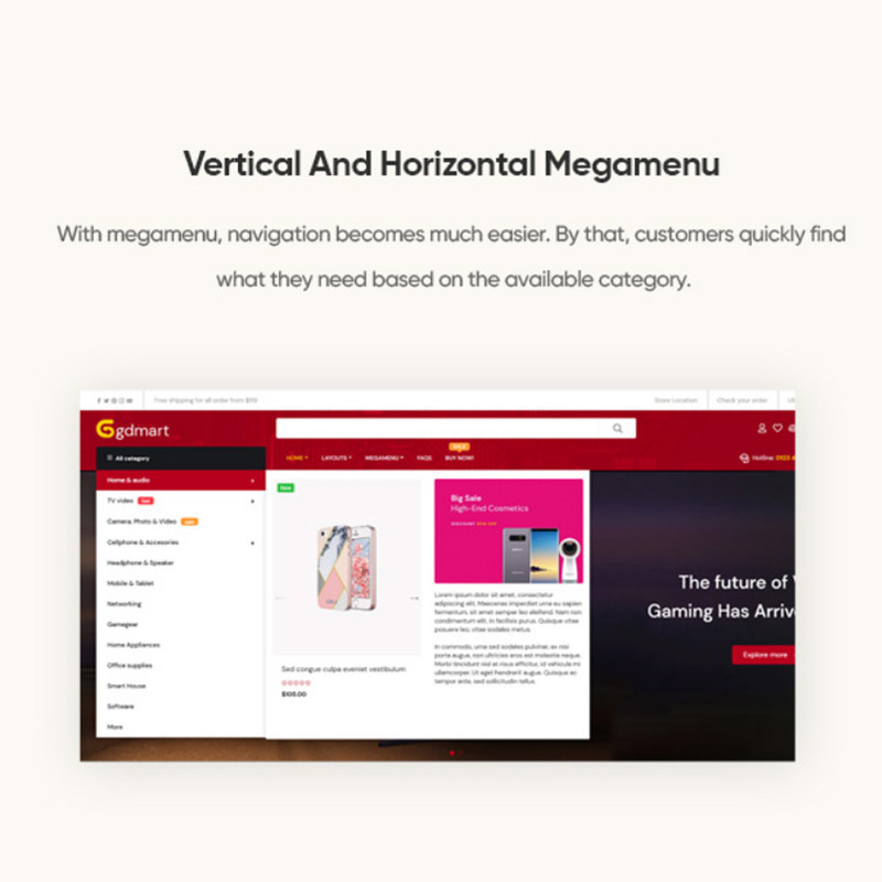 Pcmall - Digital kommunikation Shopify-tema - Features Image 1