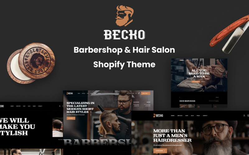 Ap Becko – Shopify-Theme für Friseursalons und Barbershops - Eigenschaften Bild 1