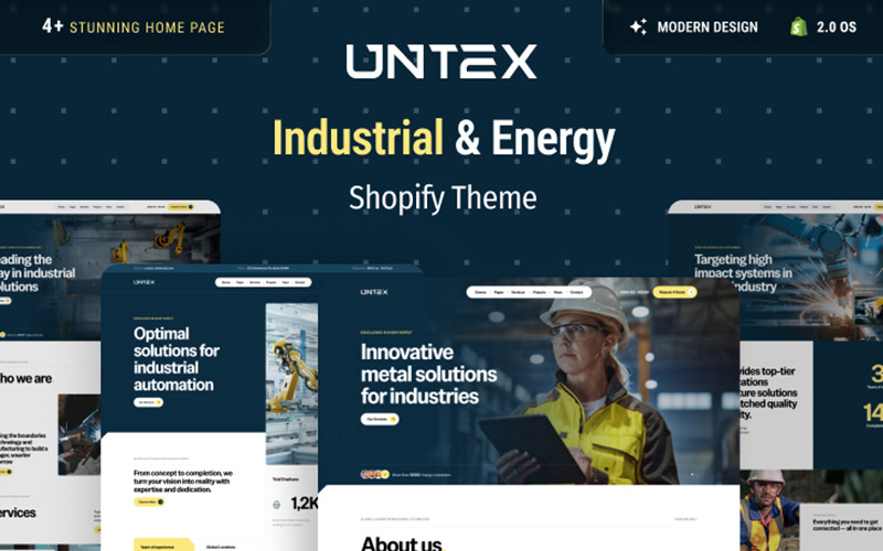 Ap Untex – Šablona Shopify pro průmysl a energetiku - Features Image 1