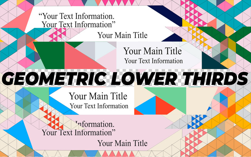 Mosaic Patchwork Lower Thirds Pack - Features Image 1