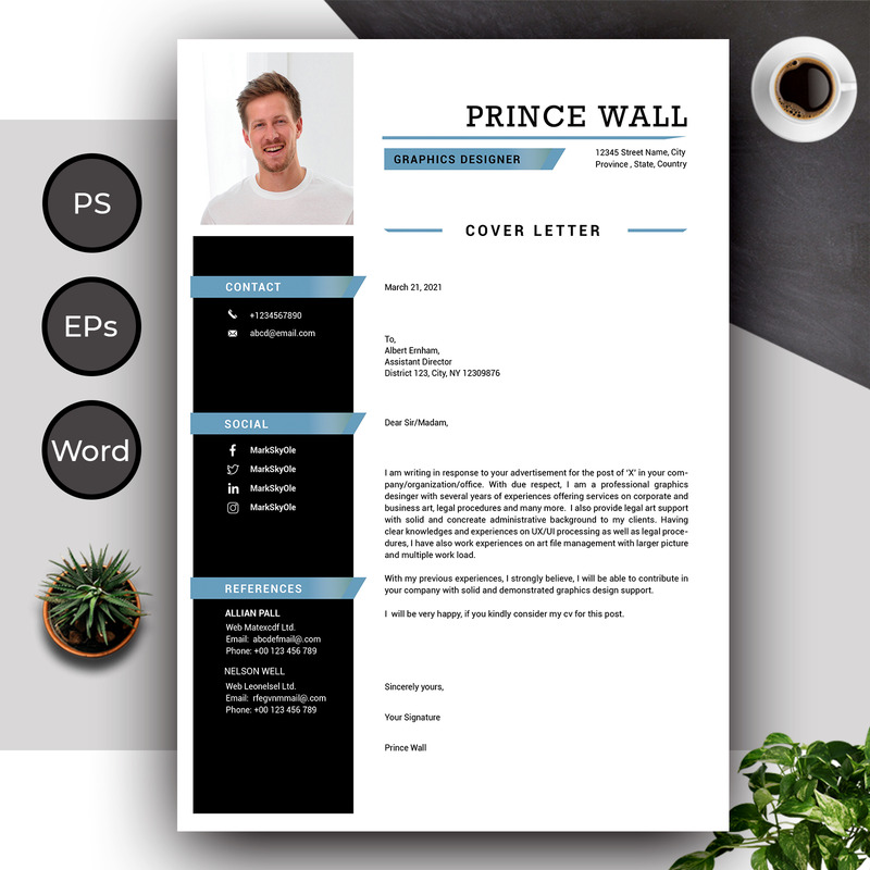 Prince Wall'ın Yaratıcı Özgeçmiş Şablonu ve Eksiksiz Özgeçmiş Özgeçmişi - Features Image 2