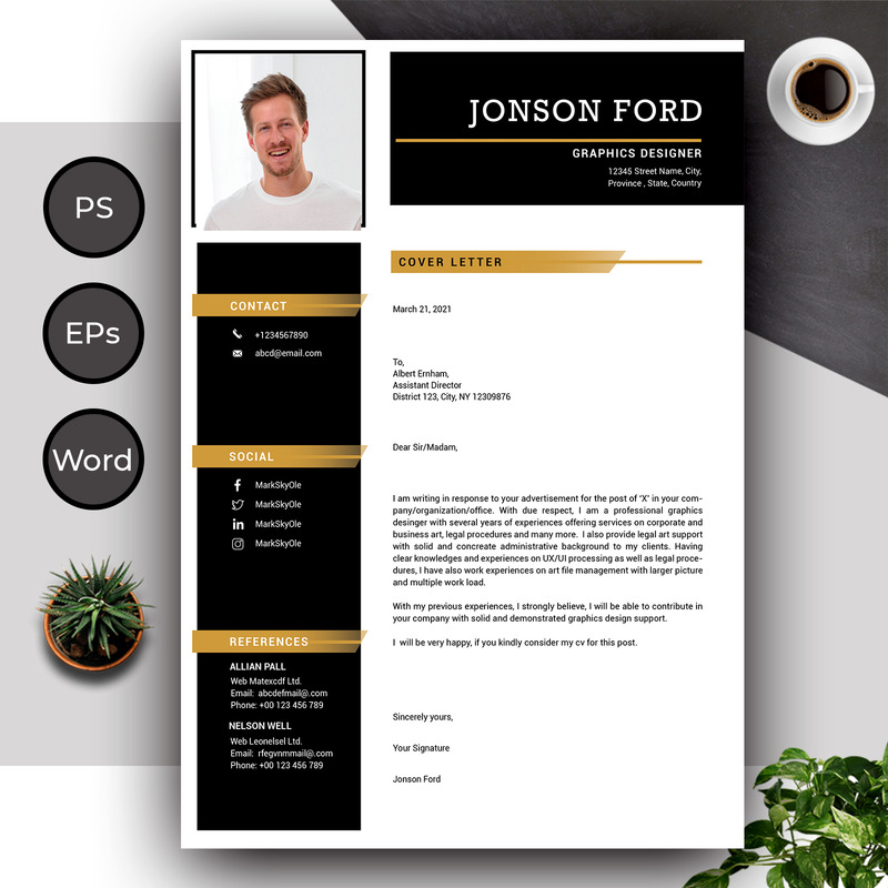Resume Template of Jonson Ford Complete CV And Resume - Features Image 2