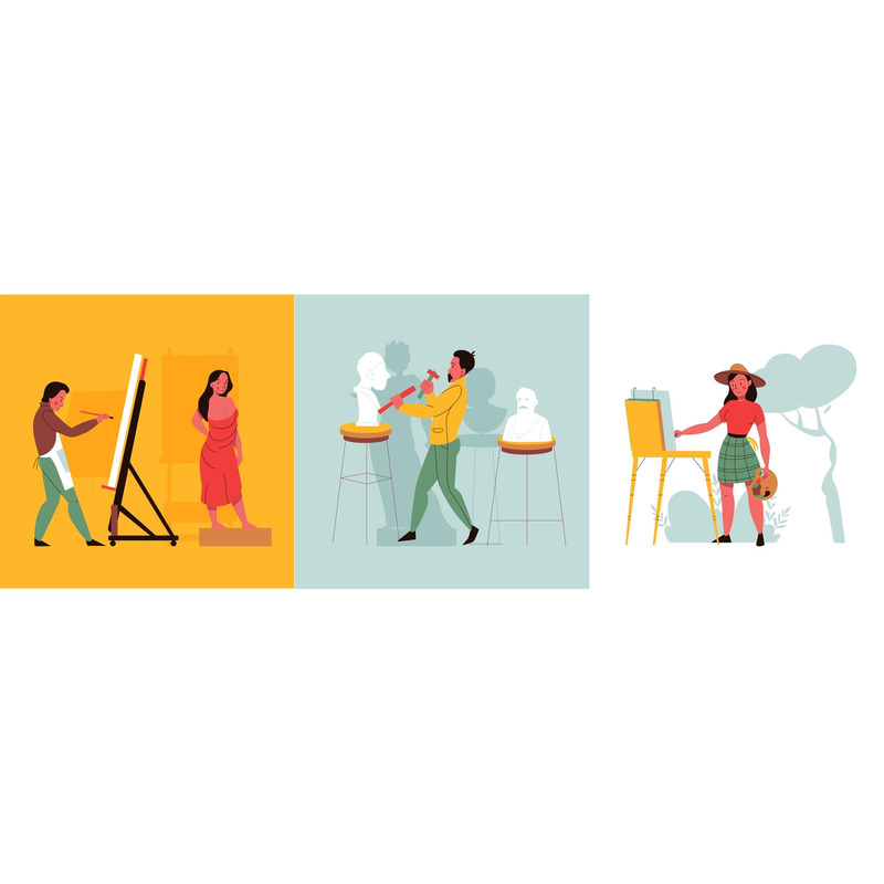 Artist Creative Professions Design Concept 210230518 Vector