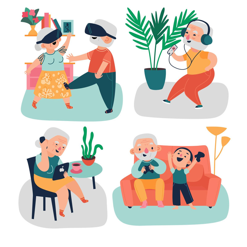 Elderly People Design Concept Vector Illustration Concept - Features Image 1