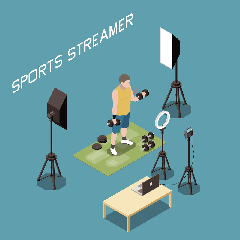 Streaming Vlogging Isometric 201110939 Vector Illustration Concept - Features Image 1